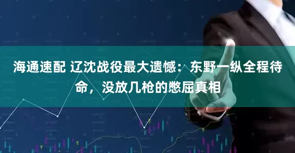 海通速配 辽沈战役最大遗憾：东野一纵全程待命，没放几枪的憋屈真相
